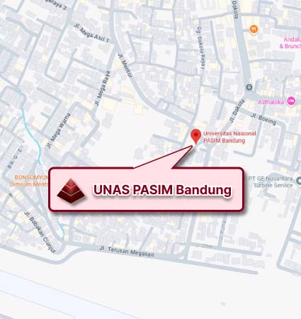 Campus Location Map (Google Map) Pasim National University Bandung Nomor