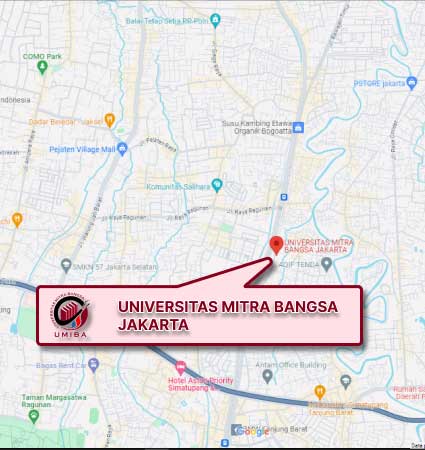 Campus Location Map (Google Map) Mitra Bangsa University Jakarta Nomor